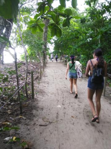Steven Strasburger and Myriam Norman on the Return Path to the Entrance to the Parque Nacional Manuel Antonio Park in Costa Rica