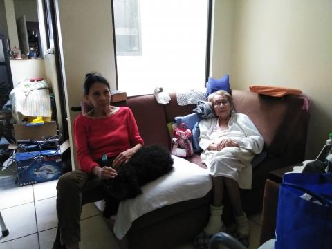 Ermisenda Cruz and her Daughter, Rosy Viales at their Home in San Rafael Heredia Area, Costa Rica