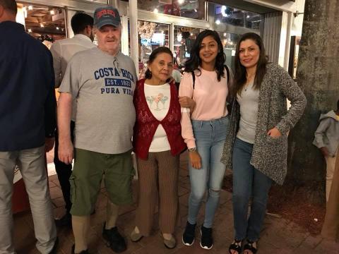 Ronald and Myriam Norman-Nicole Soto-Marjorie Soto at Bayside in Miami, Florida