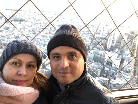 Steven Strausberg-Marjorie Soto- View of the Eiffel Tower Paris France 10-24-2018