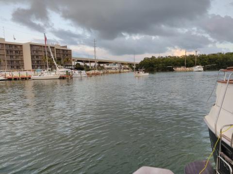 Sunken Boat Across From Gilbert's Resort 2-24-2018